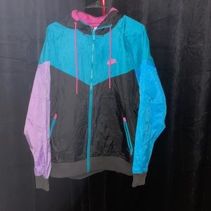 NIKE WINDRUNNER WINDBREAKER COLOR BLOCK JACKET BLUE-rare